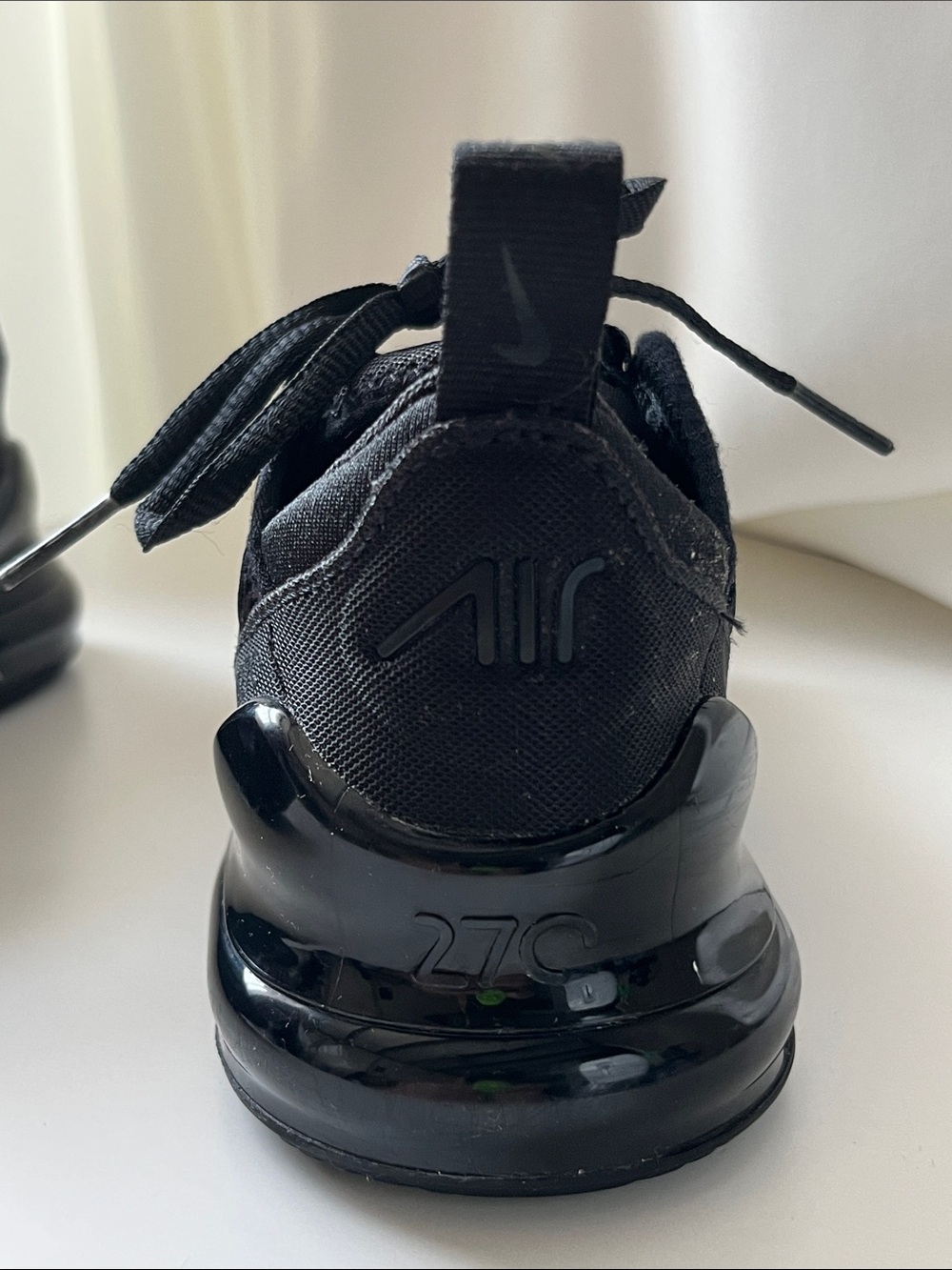 Nike Air Max Kids Black Mesh Air Cushion Sneakers - Picture 5 of 17